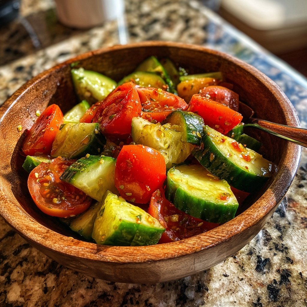 Zesty Cucumber and Tomato Salad