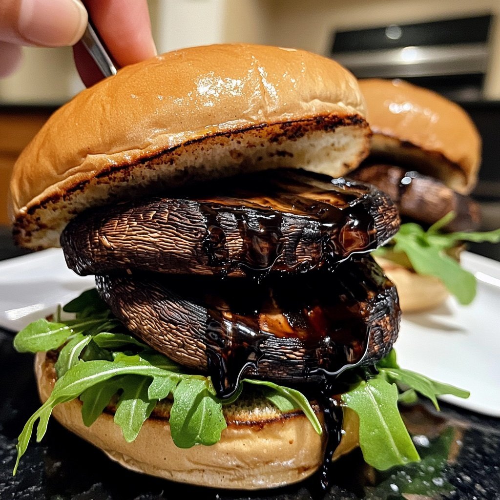 Balsamic Portobello Burgers