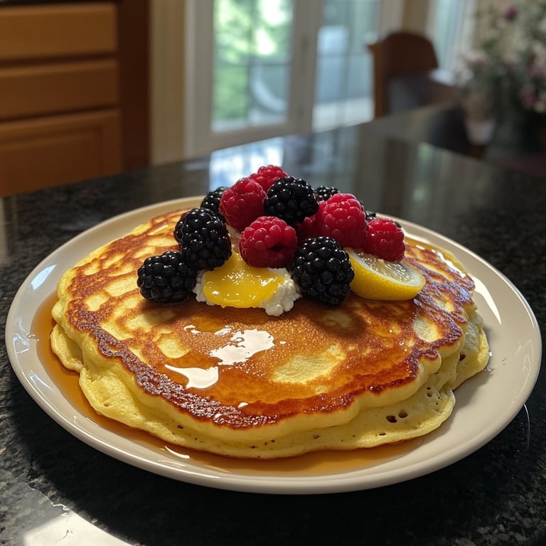 Fluffy Lemon Ricotta Pancakes