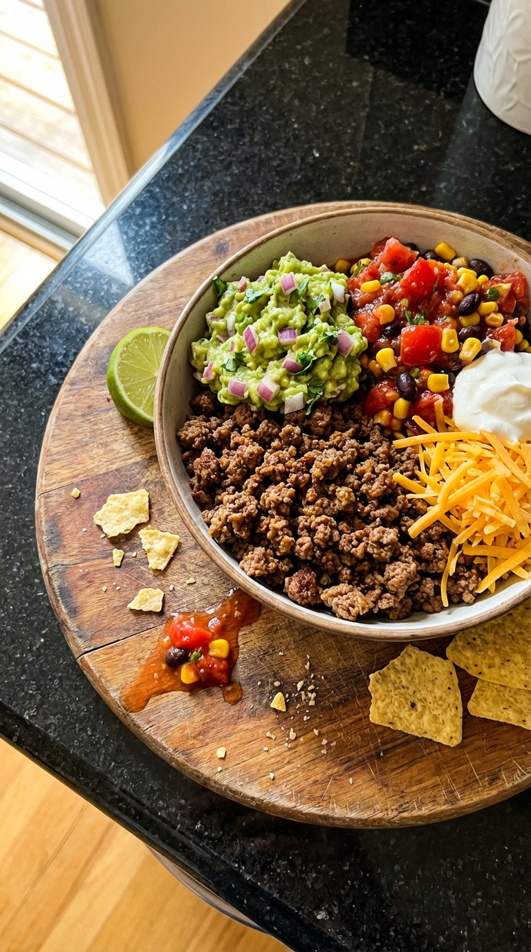 Savory Beef Taco Bowl