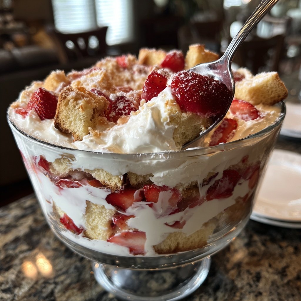 No-Bake Strawberry Shortcake Trifle