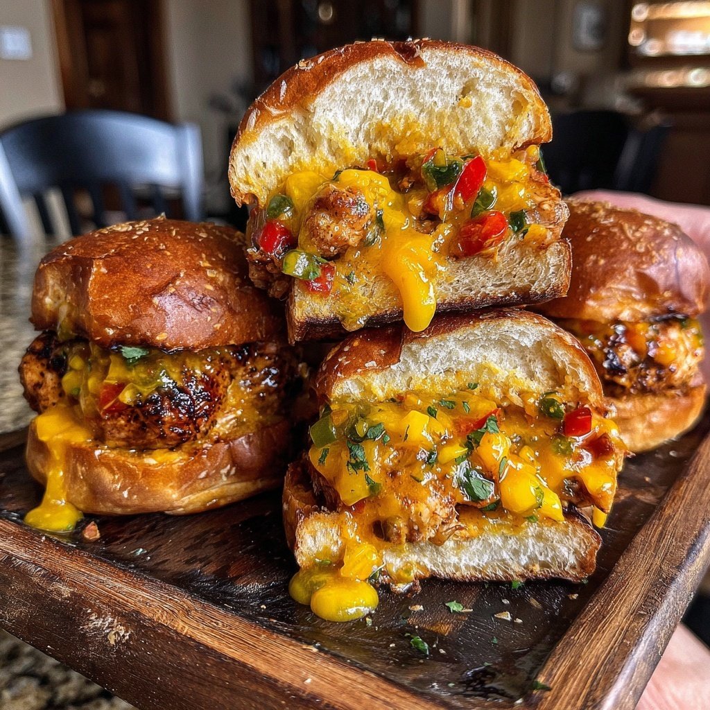 Mango Habanero Chicken Sliders