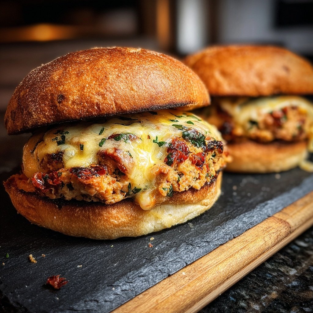 Sun-Dried Tomato Turkey Burgers