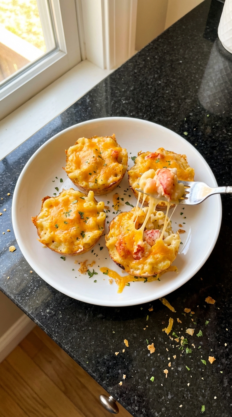 Lobster Mac and Cheese Cups