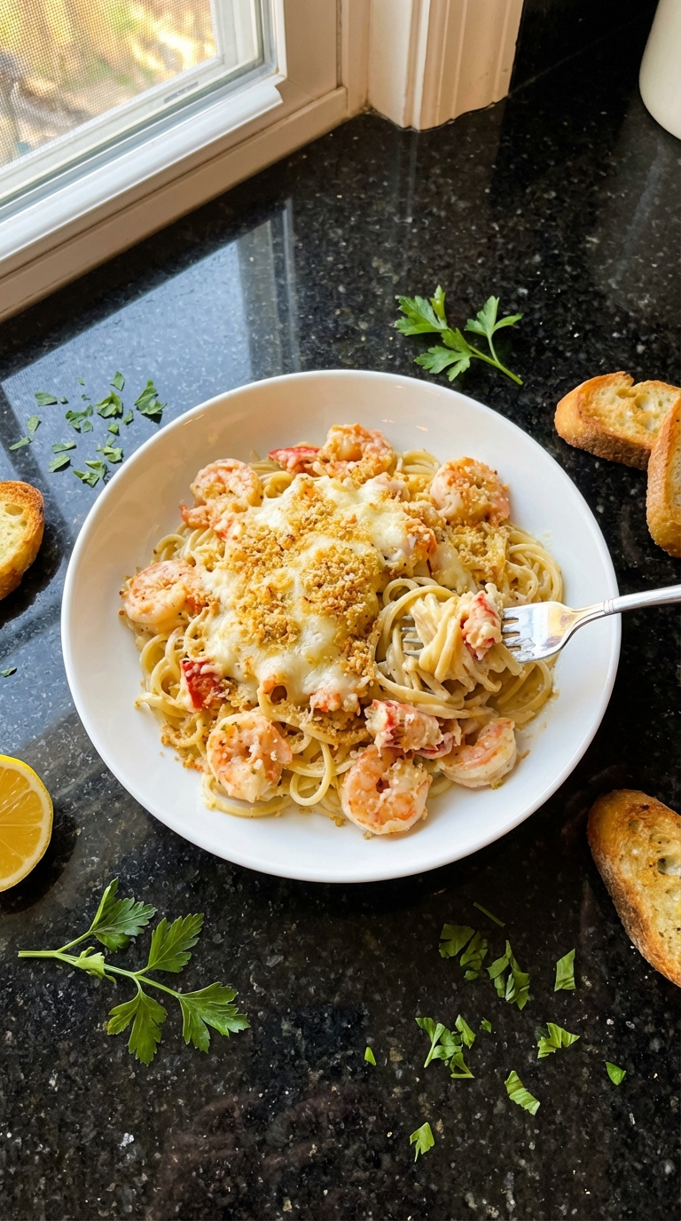 Shrimp and Lobster Pasta Bowl