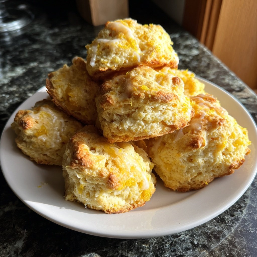 Meyer Lemon Ginger Scones
