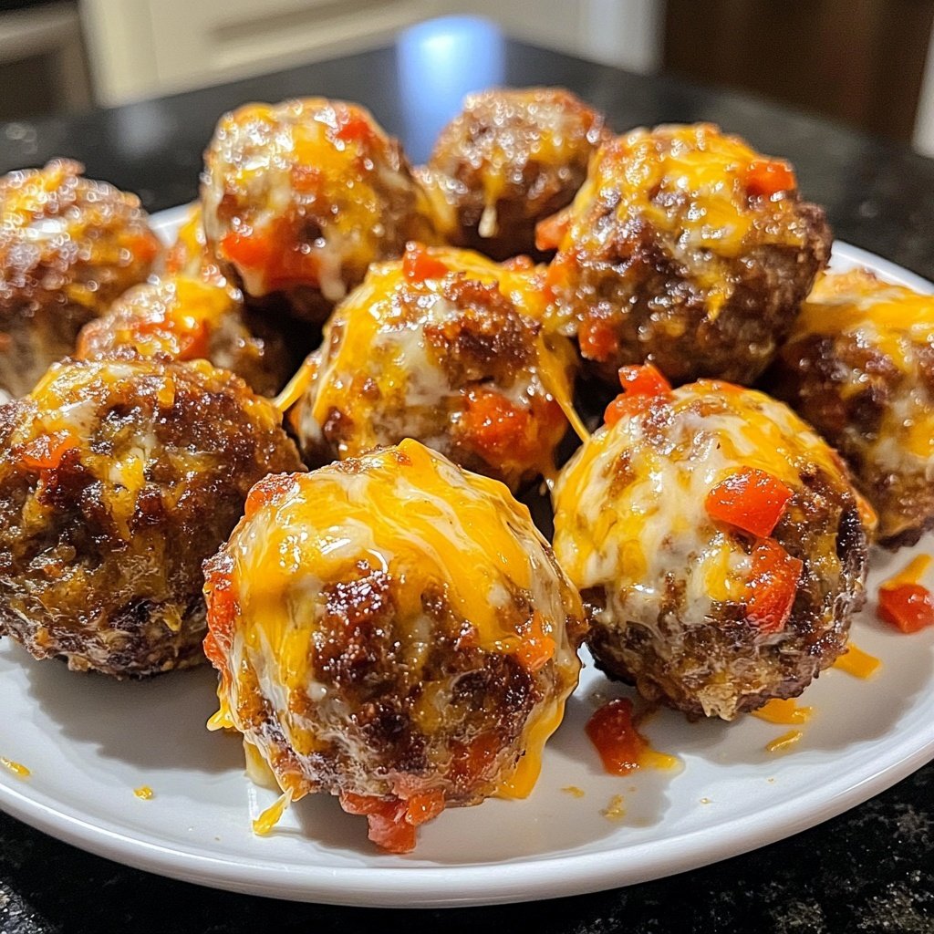 Easy Rotel Sausage Balls Recipe for Party Snacks