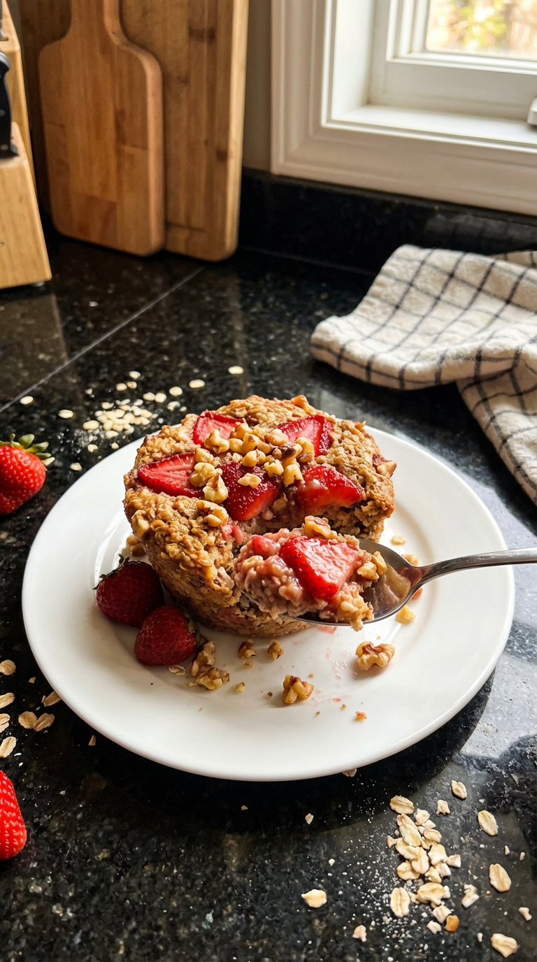 Fresh Strawberry Oatmeal Cups