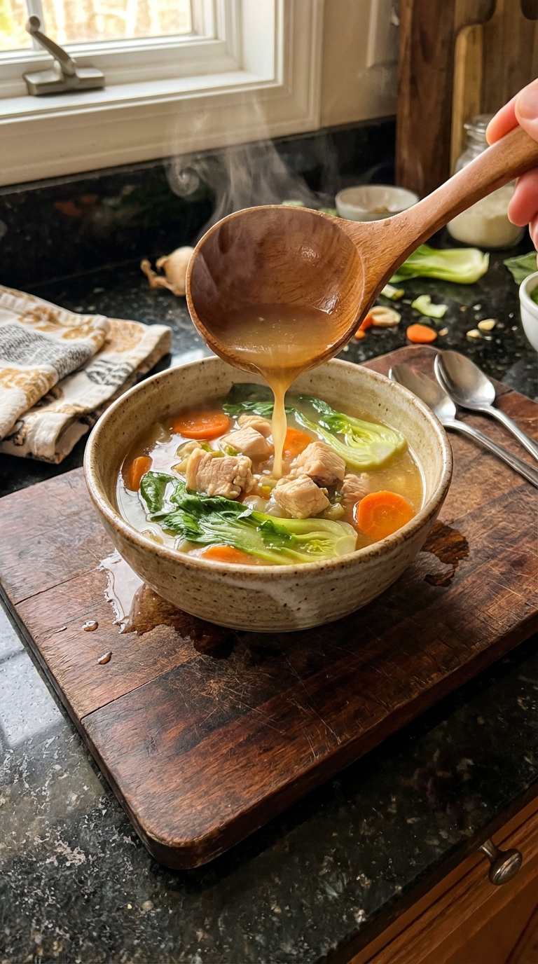 Chicken and Vegetable Miso Soup
