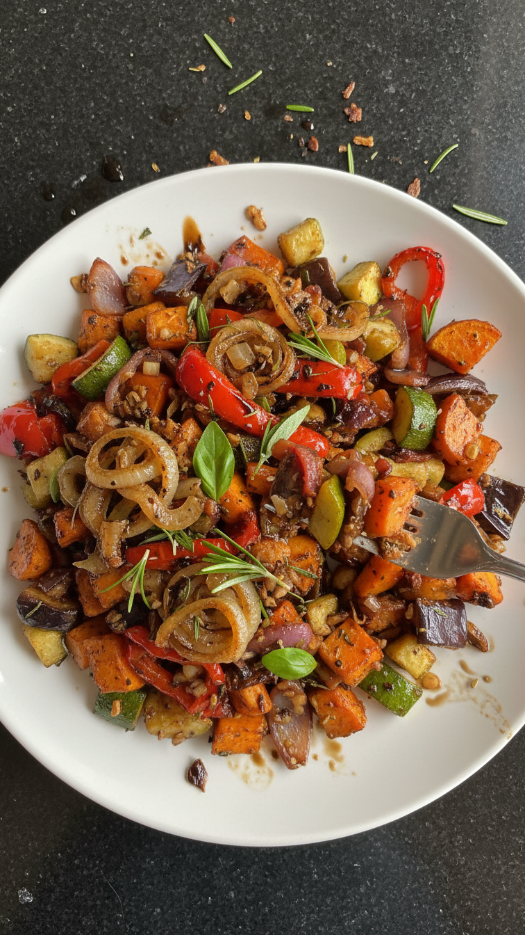 Balsamic Roasted Vegetable Salad