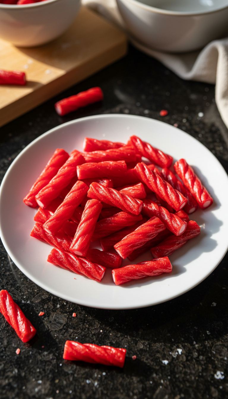 Chewy Strawberry Licorice Bites