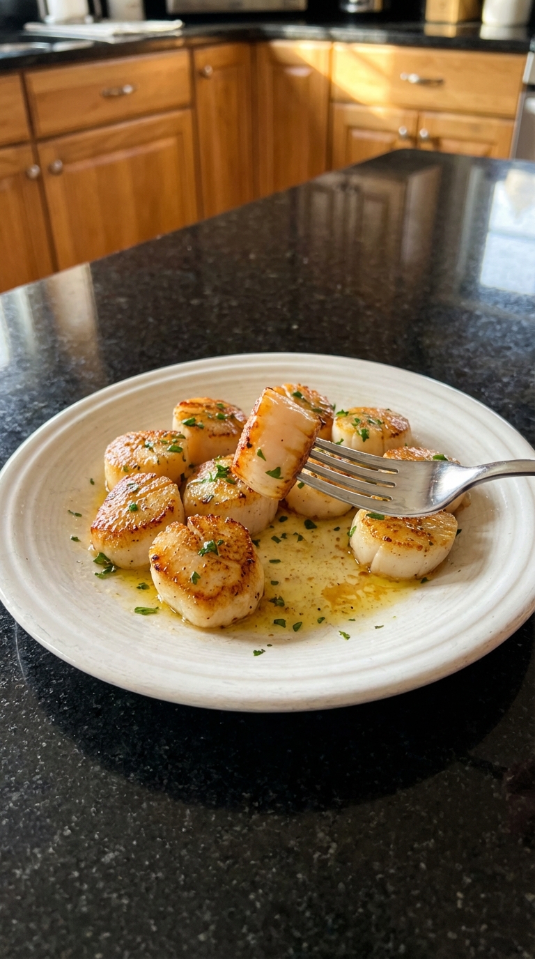 Delicious Pan Seared Scallops