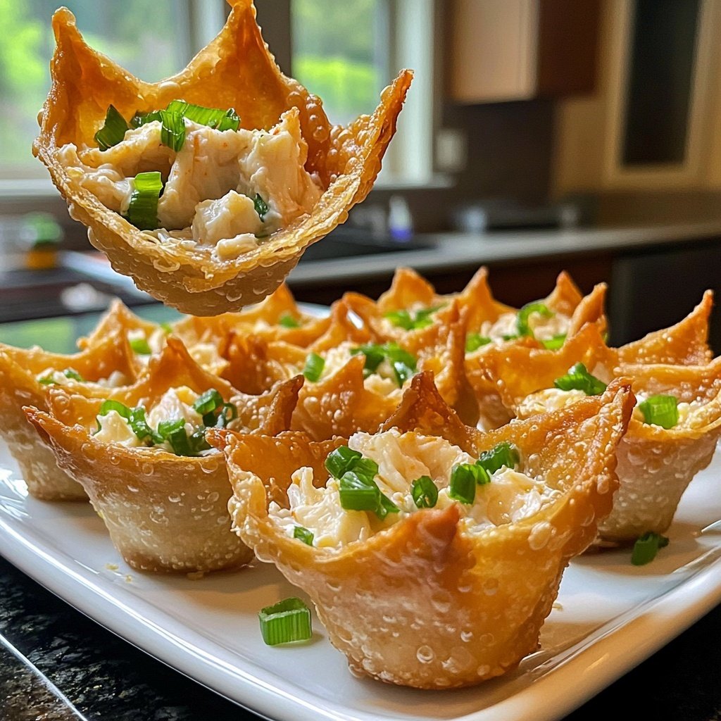 Crab Rangoon Cups Wonton
