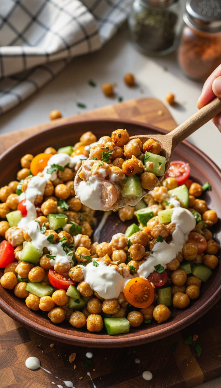 Quick Mediterranean Chickpea Bowl