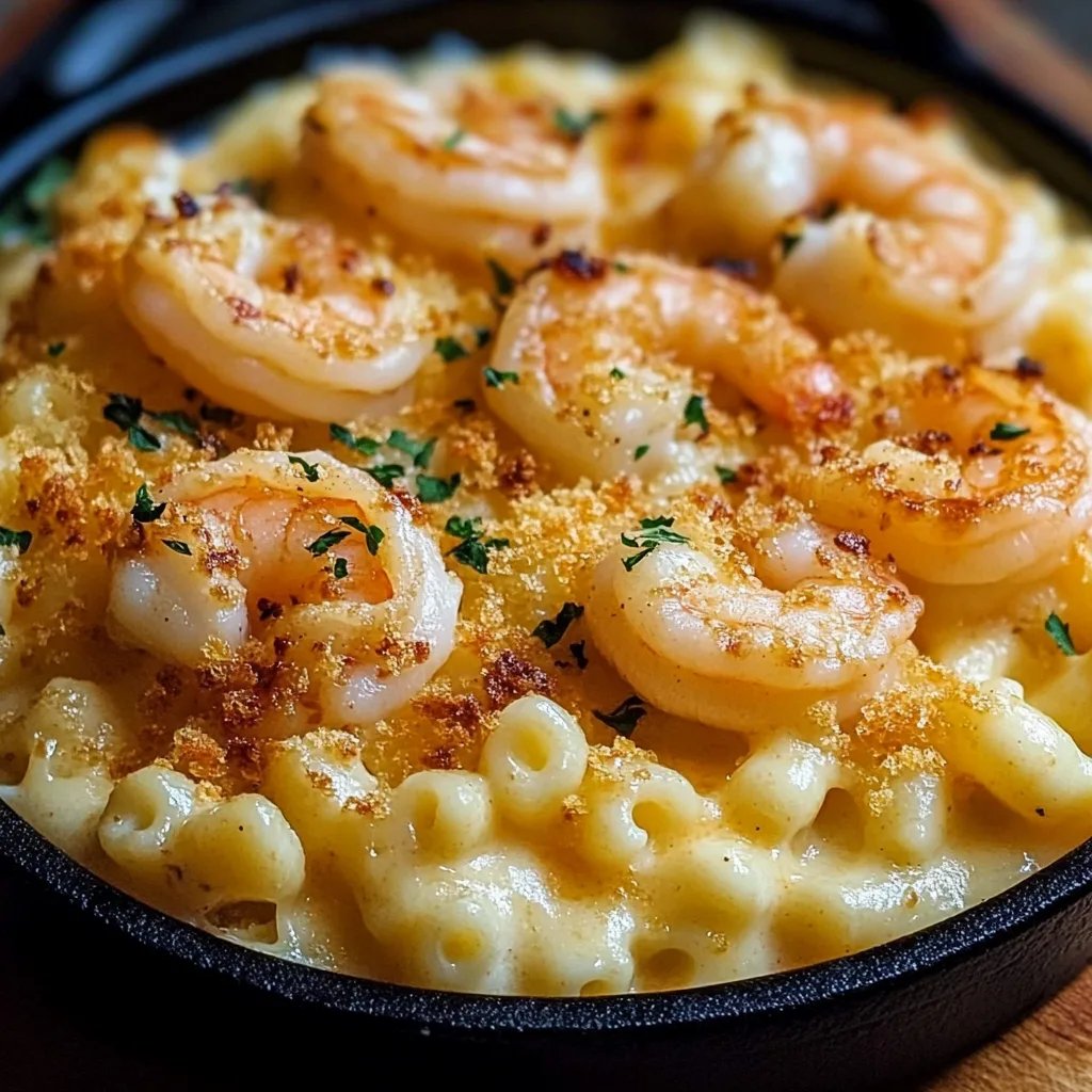 Garlic Shrimp Mac and Cheese