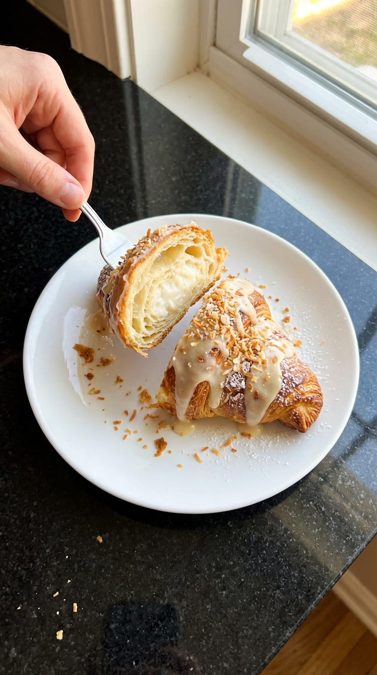 Coconut Cream Croissant Delight