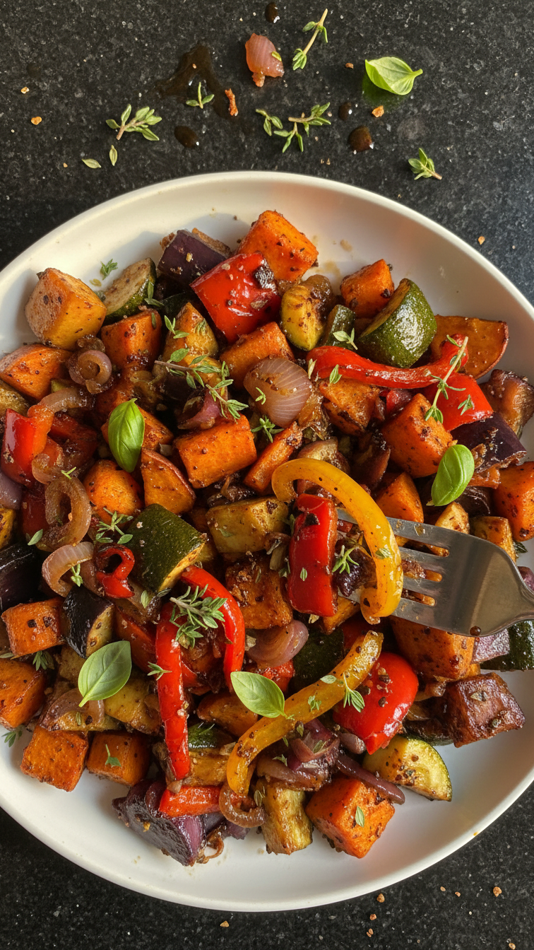 Balsamic Roasted Vegetable Salad