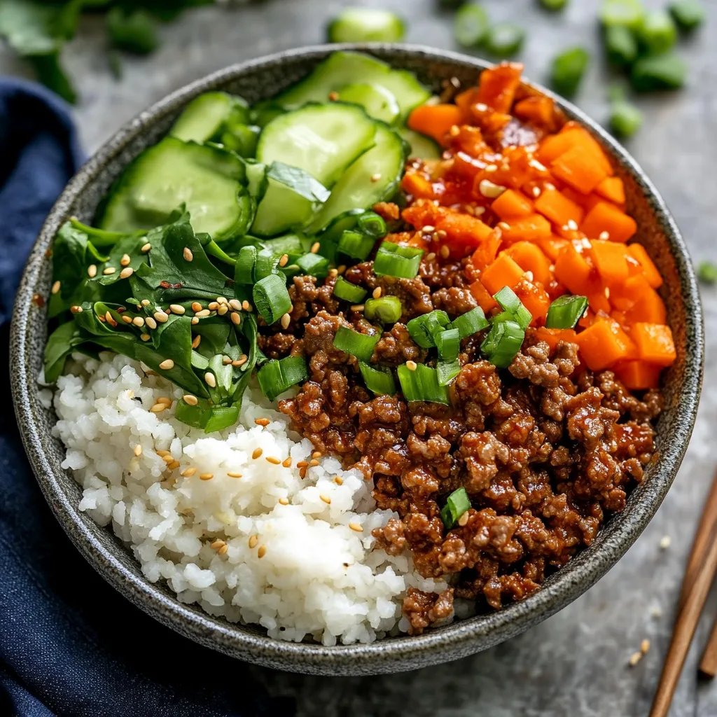 Quick & Easy Korean Ground Beef Bowl: An Incredible Ultimate Recipe