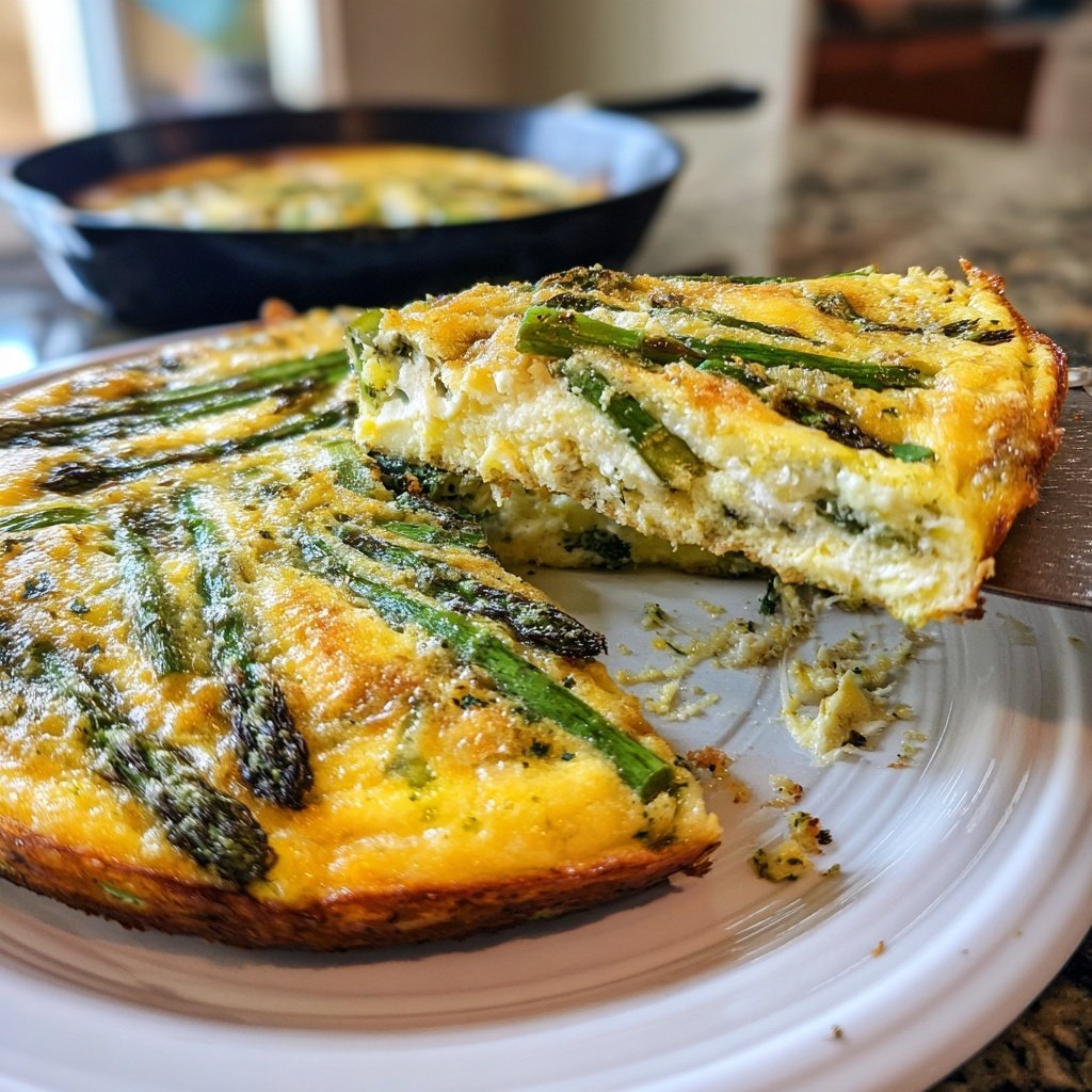 Sheet Pan Asparagus Frittata for Twelve