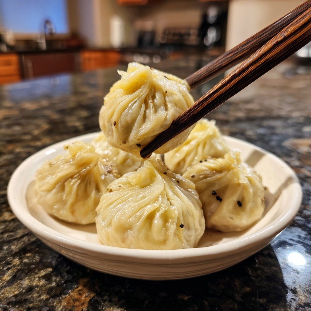 Steamed Dumplings Shiitake Kimchi