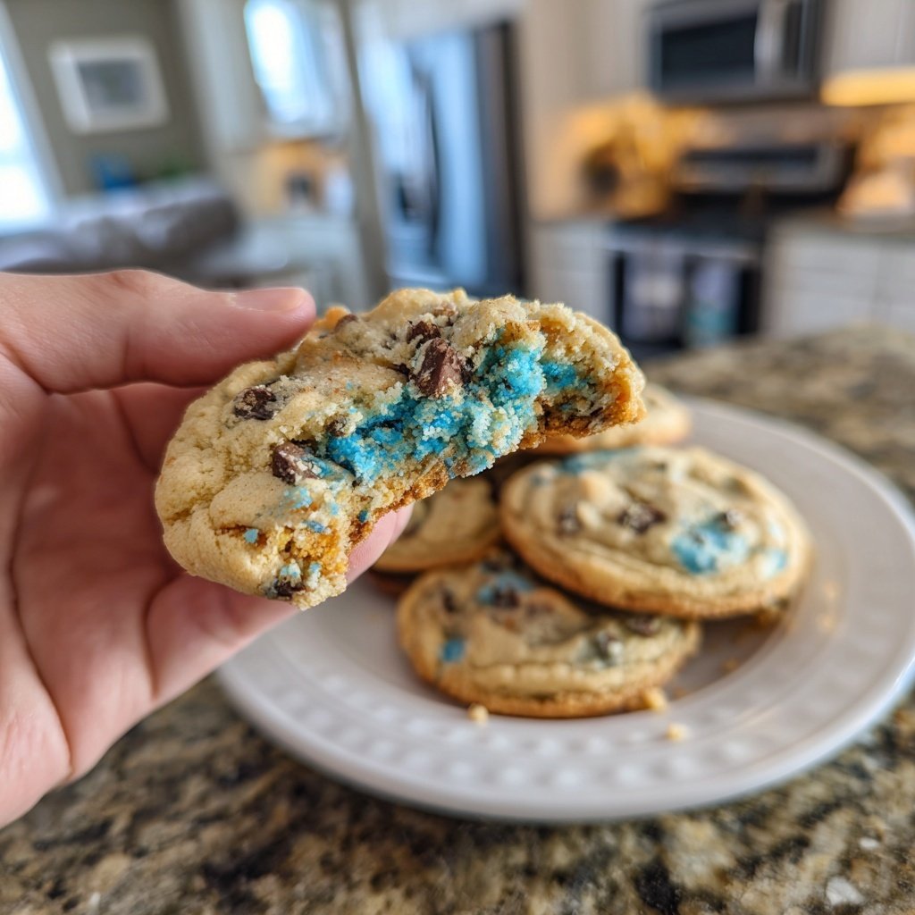Soft & Chewy Cookie Monster Cookies