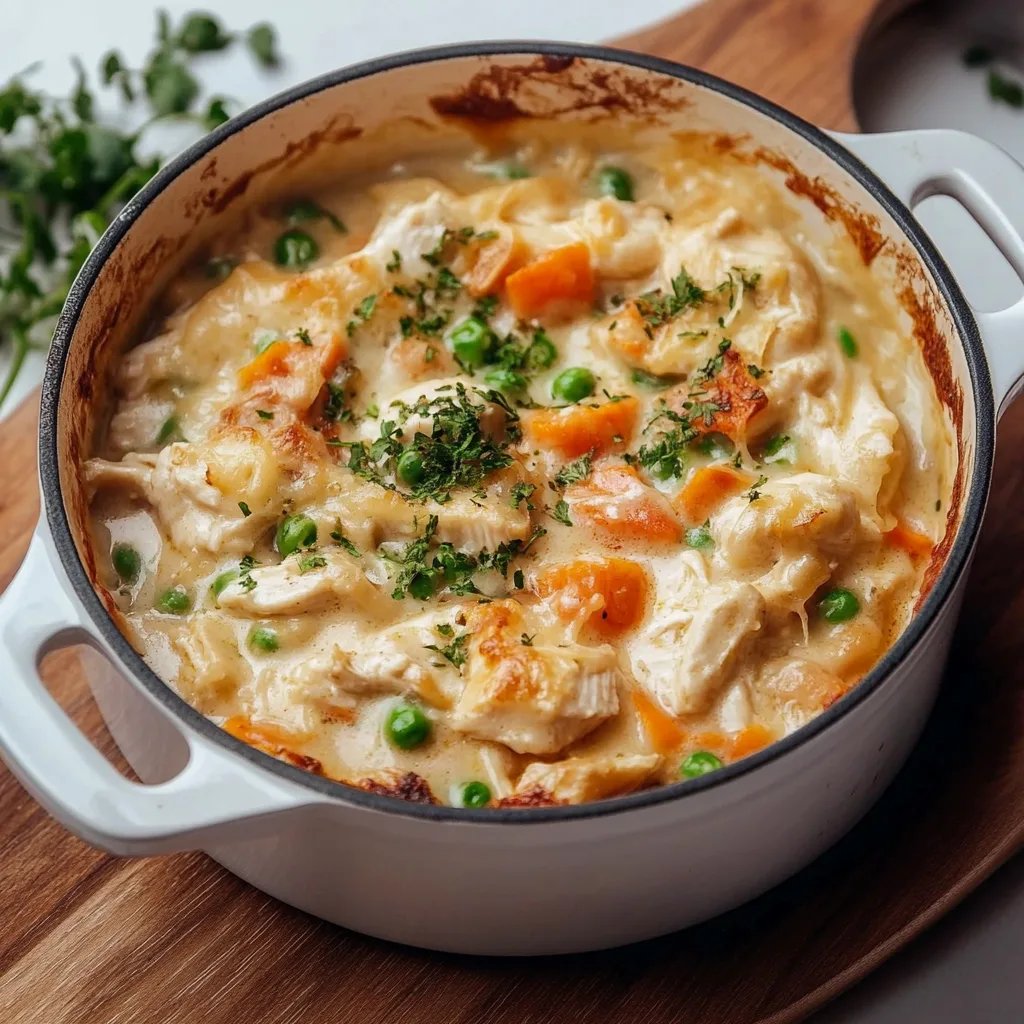 Crustless Chicken Pot Pie