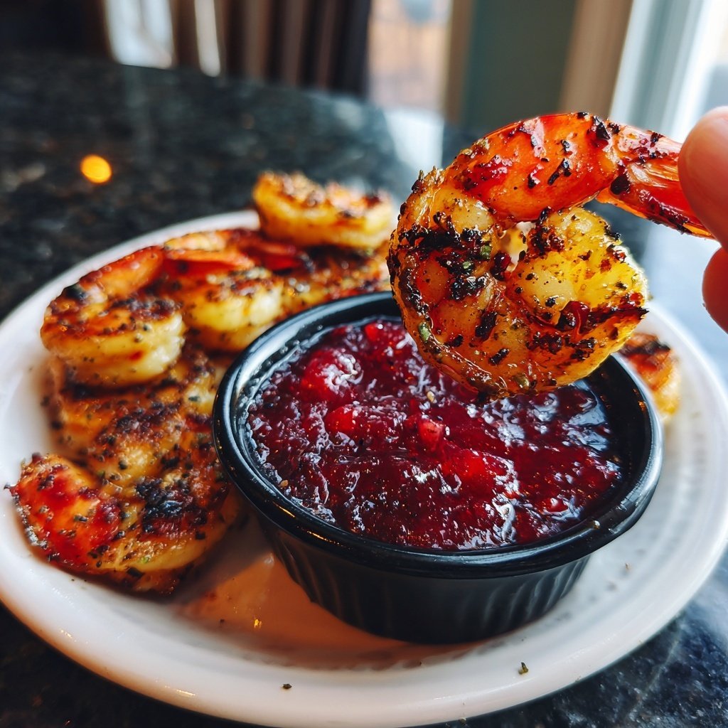 Roasted Shrimp Cranberry Cocktail Sauce