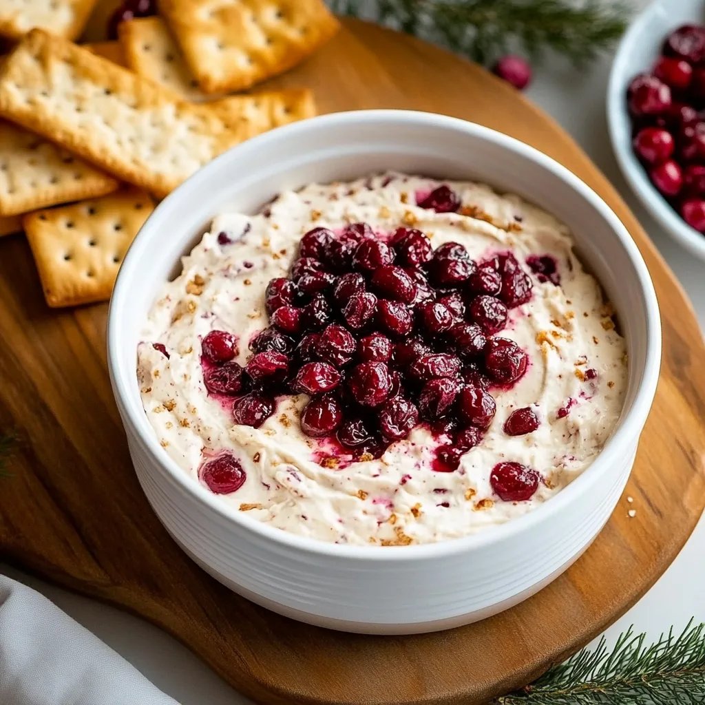 Quick and Easy Cranberry Cream Cheese Dip