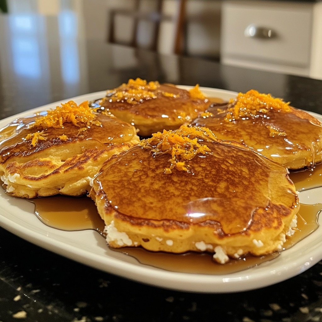 Orange Ricotta Pancakes Syrup