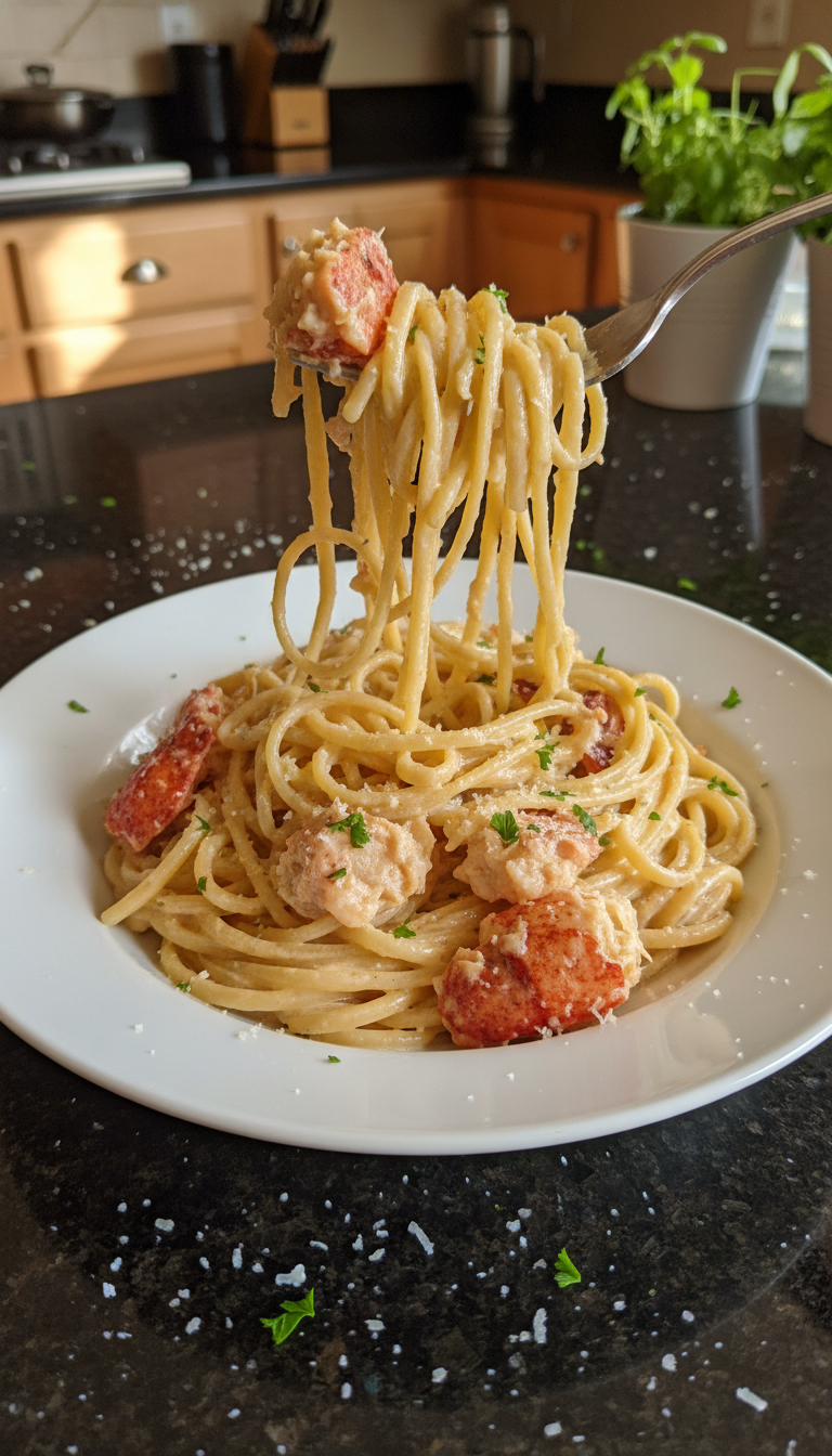 Creamy Lobster Alfredo Delight