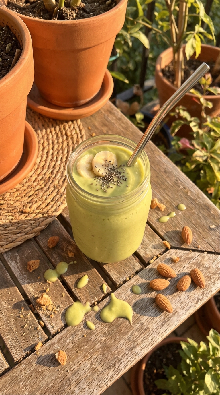 Creamy Avocado Banana Smoothie