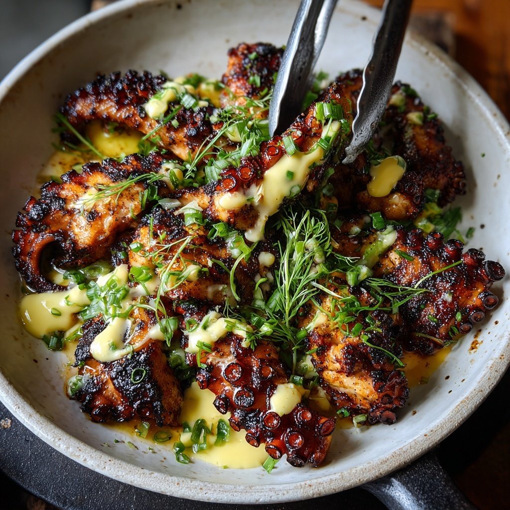 Grilled Octopus with Lemon Aioli